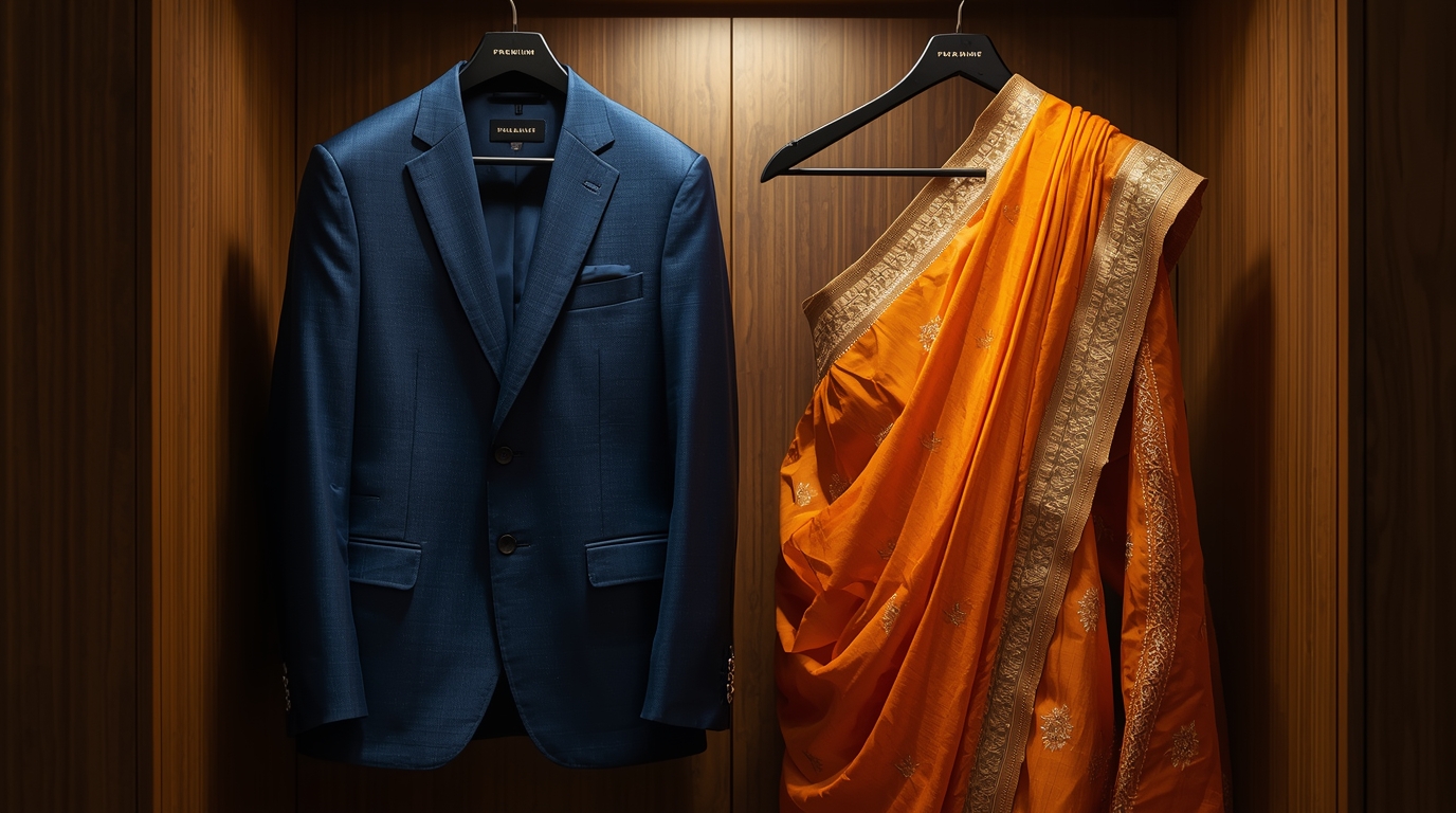 Lucid_Origin_An_elegant_navy_blue_suit_with_subtle_sheen_and_a_2